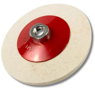 Lux Metal - Disque de polissage en feutre 100 mm avec culot M14 idéal pour polir et nettoyer en acier inoxydable aluminium Métaux et surfaces brillantes pour une finition parfaite dans chaque