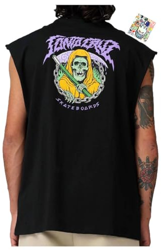 SANTA CRUZ Guzman Dot Tank Tanktop Skateboard ärmelloses T-Shirt Schwarz Herren Original