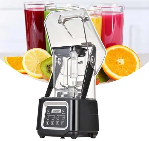 HCAUYNN Home Kitchen Blender,2200W Strong Pure Copper Motor,Heavy Duty Fruit Professional Ice Crusher,With Flip-Top Soundproof Cover