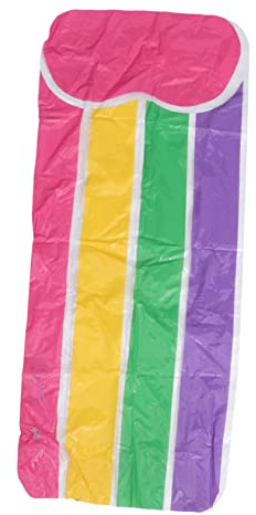 BESTonZON Rainbow Surfboard Inflatable Swimming Pool Toy for Boys and Girls Training Floating Swimming Pad for Beach Creative Summer Fun Inflatable Surfboard for Boy Girl