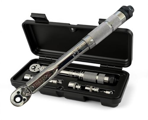 TRAZZO TOOL'S Adjustable Torque Wrench 1/4 Inch Drive Set 5-25 Nm for Bike and Bicycle Repair