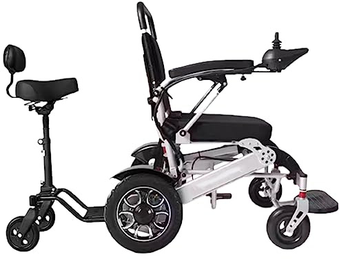Faltbarer Elektrorollstuhl mit intelligentem Controller, leicht und wetterfest, für Indoor-Outdoor-Mobilität, unterstützt 100 kg