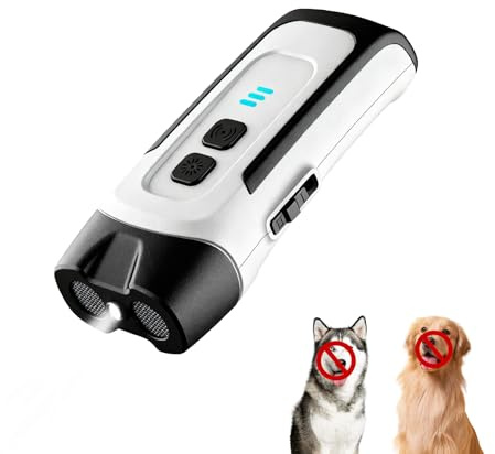 SUNNIFLY Anti Bell Gerät für Hunde, leistungsstark, 3 Modi, Ultraschall, Anti-Bell, DREI Leuchtmodi, Einfach zu Bedienen, für Große, Mittlere und Kleine Hunde