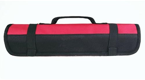 FUANA Sac de rangement enroulable pour outils de moto avec 22 poches pour clés, douilles, tournevis – Oxford 600D imperméable et robuste, environ 58 x 34 cm
