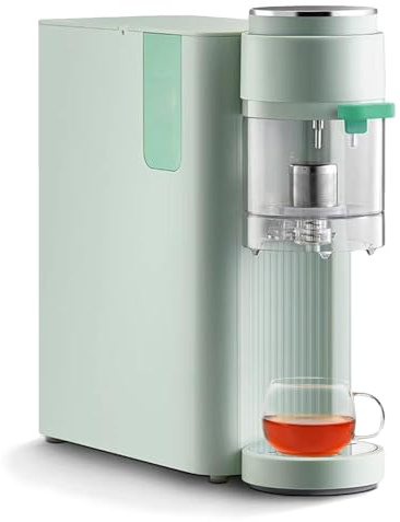 Elektrischer Teebereiter mit Sofort-Heißwasserspender, 5 Temperatureinstellungen, 4 Teezubereitungsmodi, LCD-Digitalanzeige, Heiß- und Kaltwasserfilter für Zuhause oder Büro
