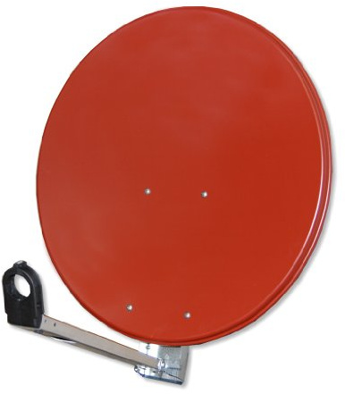 Gibertini Specchio satellitare in alluminio, 75 cm, rosso mattone