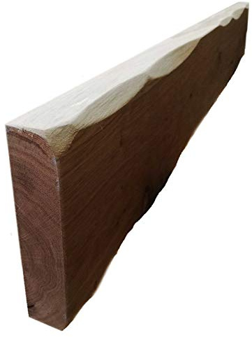 Celtic Timber Solid French Oak Air-Dried Beam Floating Shelf - Fireplace Mantle with Planed & Sanded Finish - Rustic Home Decor - Wood Mantle with Heavily Worked Appearance - 8x2x3 Ft Length