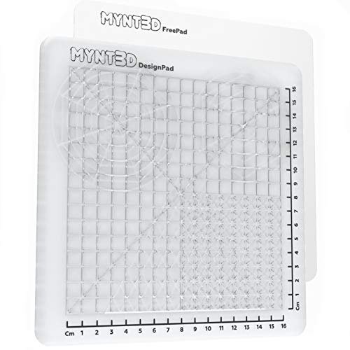 MYNT3D MP034-DF 3D-Stiftmatten-Kit, DesignPad + FreePad, Weiß