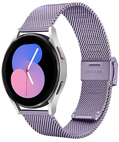 TRUMiRR Kompatibel mit Galaxy Watch 5 & 4 - Edelstahl Mesh Gewebte 20mm Armband für Samsung Galaxy Watch 7/6/5/4 40mm