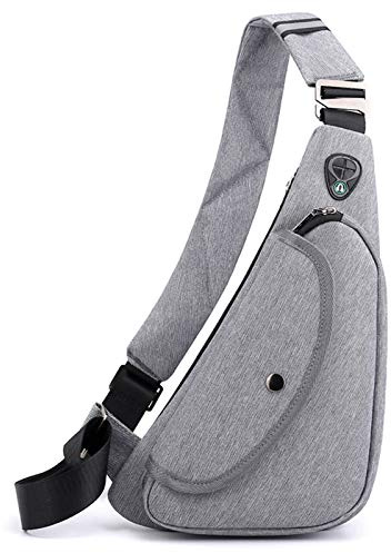 FANDARE New Ultraleichte Brusttasche, Herren, Umhängetasche, leicht, Sling Bag, Jungen, Schultertasche für Reisen, Sport, Wandern, Radfahren, Camping, Ausflug, Brusttasche