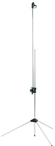 Amig - Doccia da Giardino | Con Treppiede e Altezza Regolabile | 1,35 A 2,35 M | Flusso d'Acqua Regolabile | Testa a Spruzzo | Ideale per Piscine o Terrazze | Verde Pistacchio