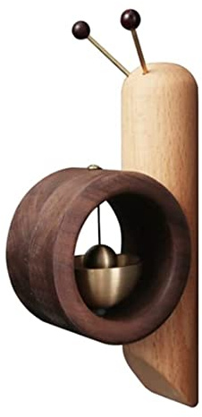 HALAHAI Windspiel Klangspiel Schnecken-Türklingel im japanischen Stil aus Holz, Messing, Windspiel, Türklopfer, für Aufhängen für Eingangsdekor Windspiele