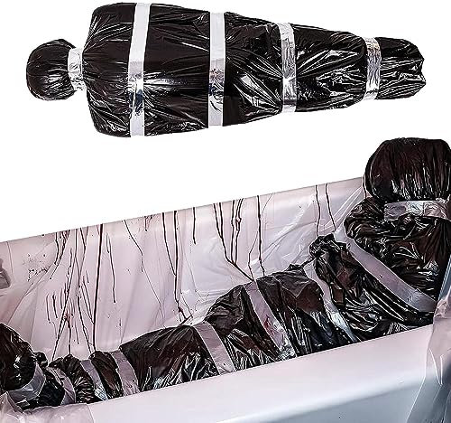 Heyzeibo Leichensack Prop, Gefälschte Leiche Tote Opfer Körper In Tasche, Spooky Party Supplies Fotorequisiten Gartendekoration Für Halloween Spukhaus Garten Hängende Halloween Dekoration