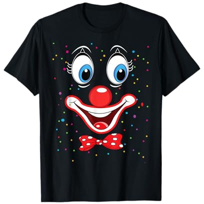 Clown Karneval Kostüm Clownskostüm Clowns Fasching T-Shirt