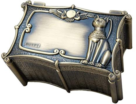 Schmuckkästchen Vintage Zinklegierung Metall Schmuck Organizer Box Mit Deckel Ägyptische Katze Schmuck Organizer Schmuck Andenken Geschenkbox. Schmuckaufbewahrung