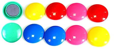Cabilock 12stücke Magnetische Whiteboard-Magnete Runde Magnete Für Whiteboard Mit Starkem Adsorptionskapazität Zum Befestigen Von Fotos Und Notizen Für Büro Und Unterricht
