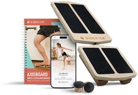 SIDEKICK AxisBoard Rehab & Training System | Balance Board & Physical Therapy Manual for Foot and Ankle Rehab | Recover from Sprains, Plantar Fasciitis, Achilles Pain
