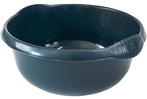 Schüssel rund navy Dunkelblau 9L 36cm Waschschüssel Kunststoff Spüle Pflege