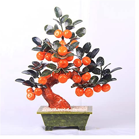 Künstliche Bonsai Kleiner künstlicher Bonsai-Baum, natürlicher Jade-Orangenbaum, Bonsai for Zuhause, Innendekoration, Büro, Fensterbank, Hof, Desktop-Display, Bäume, Dekor Künstliche Pflanze