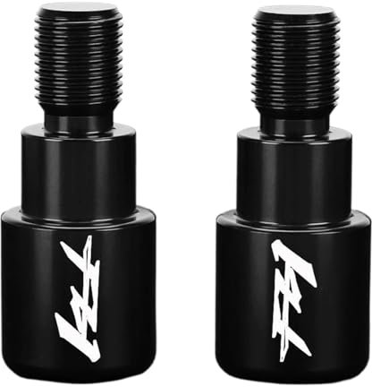 GNSDHJIK Lenkergriffe Lenkerenden Für FZ1 FZ-1 2001-2015 Motorräder Lenker Griffe Griff Bar Ends Stecker Slider Kappe(SCHWARZ)