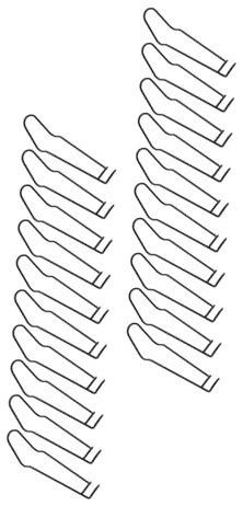 TOYANDONA 20piezas Hebillas Inoxidable Para Fijación De Invernadero Accesorios De Soporte Duraderas y Elegantes
