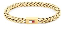 Tommy Hilfiger Jewelry Gliederarmband für Herren aus Edelstahl mit der Ikonischen Flagge – Erhältlich in Silber, Gold oder Schwarz