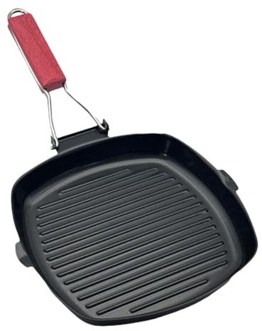 Itkcozcg Multifuntional antiaderente griglia padella utensili da cucina bistecca padelle per cottura efficiente di bistecche e pancette antiaderente padella per grigliare