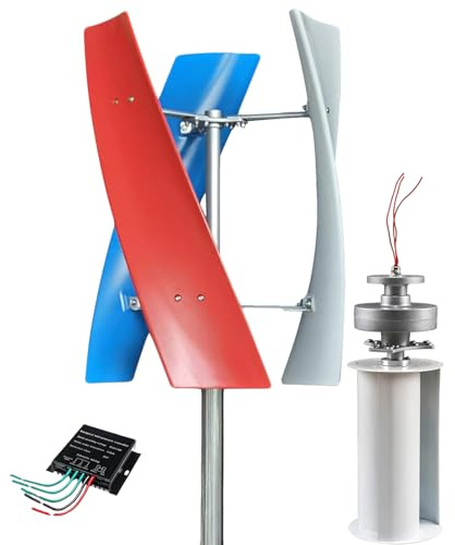 Aerogeneradores Verticales silenciosos de 14000 W con levitación magnética y Controlador para complementar la energía del hogar, Color 220 V