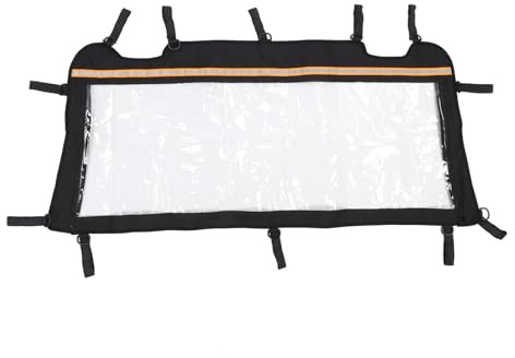 Luocute Parabrisas Trasero, Impermeabilización de la Ventana Trasera Suave de la Cubierta del Viento Trasero Compatible con RZR XP 4 1000 2014-2023, Protección Múltiple e Instalación