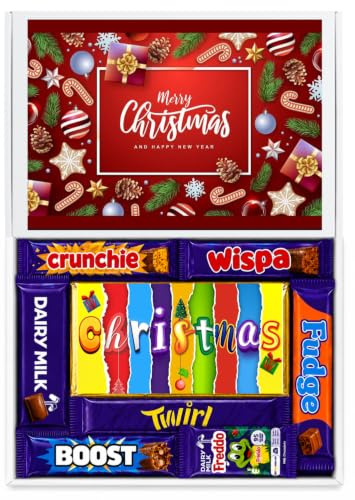 Christmas Chocolate Gift – Letterbox Hamper | Festive Assorted Chocolates Selection box | Xmas Gift for Children, Adults, Couples | Christmas Treat Box