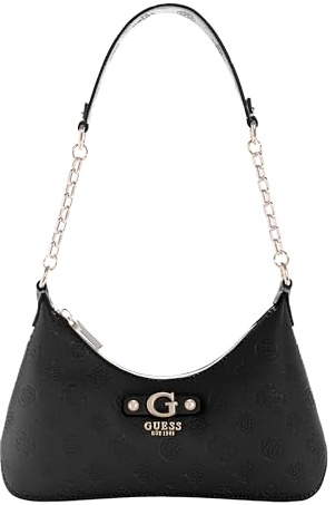 GUESS Schultertasche Dita Shoulder Bag Black Logo schwarz