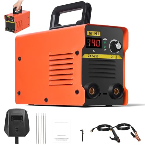 Elektroden Schweißgerät Mini Schweißgerät, tragbar, 140A IGBT Inverter – Flexibel ohne Gas, mit Anti-Stick, Heißstart & Überhitzungsschutz – Ideal für Reparaturen, Basteln, Garage, Garten und DIY