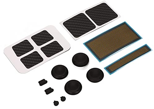 Fockety Adesivi Protettivi per Ponte Steam Elegante Set di Skin per Cappuccio Joystick con Tappo Antipolvere per Accessori per Console di Gioco