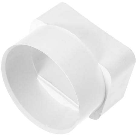 GLEAVI Connettore Pluviale Quadrato 80X55 MM in PVC Grigio Kit Deviatore di Scarico per Raccolta Acqua Piovana e Barili di Raccolta Accessorio per Grondaie e Sistemi di Drenaggio