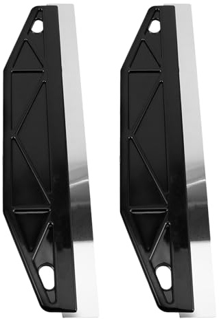 QUMIIRITY Protector de Bordes para Pintar 2 Piezas Acero Inoxidable Negro Guía de Corte y Raspador Removedor de Adhesivo para Papel Tapiz y Molduras, Herramienta para Bordear