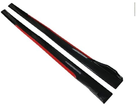 Seitenschweller-Auto Universelle Seitenschwellerverlängerung Für VW Für Golf MK5 MK6 MK7 Für CC Für Passat Für Jetta Für Polo Für Scirocco(Reddish Black)