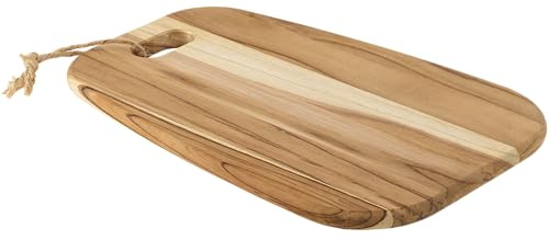 Tramontina Tabla de Madera Teca Certificada para Quesos y Embutidos Provence 40 x 27 cm
