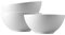 Thomas Loft Weiss 3er Set Schale Bowl rund Ø 16,2 cm h 7,5 cm 800ml Porzellan Klares Design Rillenmuster Geschirr Spülmaschinenfest Mikrowellengeeignet Weiß