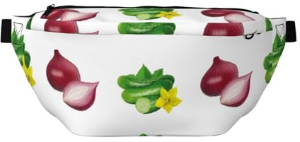 Grand sac banane pour homme et femme – Sac de voyage tendance pour pommes de terre, tomates, oignons, sac banane pour femme avec sangle réglable