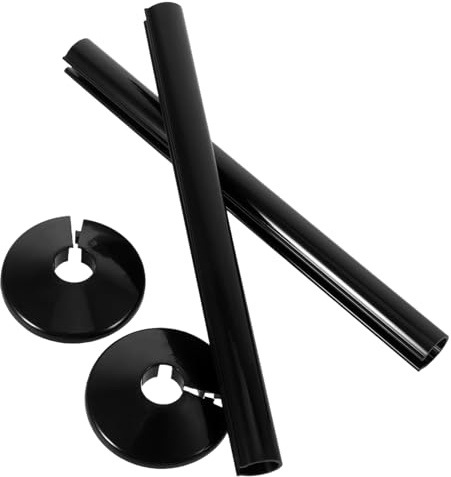 DIKACA 2 Sets Decorative Pipe Covers Sleeve Kit for Radiator and Water Pipes Easy Installation for Bathroom Kitchen Home Use