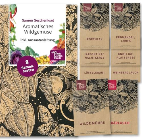 Les légumes sauvages - Coffret cadeau de semences avec 8 espèces plutôt inconnues pour le jardin