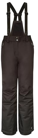 Killtec Vitalya Jr Pantalon de Ski Fonctionnel pour Fille avec Protection à bavette et Jupe Pare-Neige 10000 mm Water ULE Noir EU 128