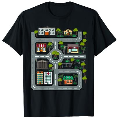 Spielteppich Auto Straße Zum Spielen Für Papa Und Mama T-Shirt