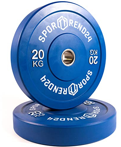 Sporttrend 24® Bumper Plate Gewichtswahl | Gewichtsscheibe Gewichtscheibe Hantelscheibe Hantelgewichte Fitness Scheiben Gewicht Gewichte Weightplate Weight Plate Weights für Langhantel Hantelstange