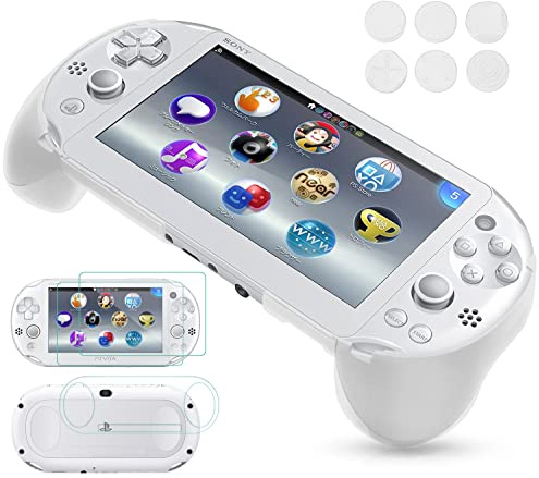 JOLANCO - Funda Protectora para Sony PlayStation PS Vita 2000 PSV 2000, Color Blanco