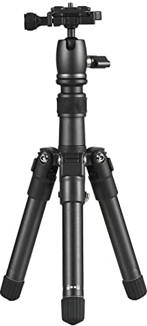 Andoer Tripod Mobile Camera 66 cm, Portable Lightweight Smartphone Tripod with 360° Rotating Ball Head 1/4 Inch Screw QR Plate Carrying Bag for DSLR Camera Smartphone, Load 5 kg