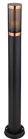 Stehlampe Garten Aussenlampe Stehleuchte Wegeleuchten, App-Sprachsteuerung Dimmbar CCT Timer IP44, Kupfer schwarz rauch, RGB LED 10W 806Lm warmweiß-kaltweiß, DxH 7,6x80cm