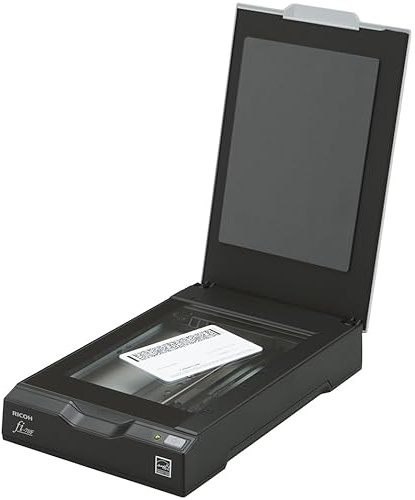 RICOH fi-70F Small Footprint Flatbed A6 Document Scanner for IDs, Passports, Small Cards