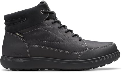 Clarks Premium Mapstone hiGTX - Botas de moda para hombre, color negro con forro Lea, talla 42, Black Wlined Lea, 42 1/3 EU