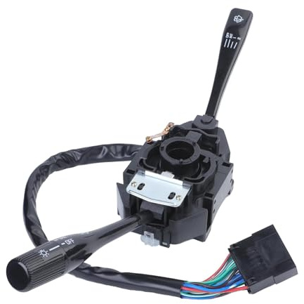 BOGIE Mando Intermitente Compatible con Mitsubishi L200 1994 1995 1996 1997 L300 DE90 MB571630 Palanca De Interruptor De Limpiaparabrisas De Luz De Señal De Giro Combinada Coche MB571632